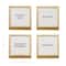 Hello Honey® 4 Pack Metal & Glass 3" Square Frame with Easel & Saying